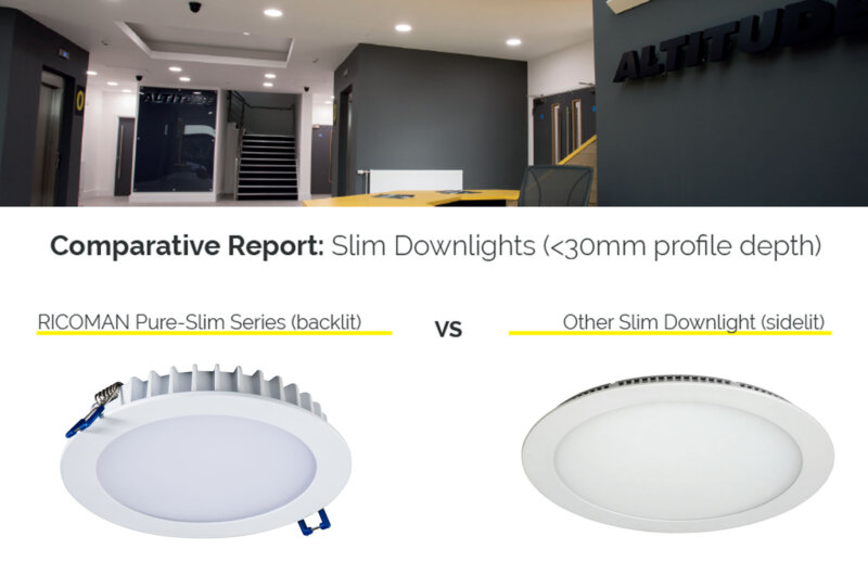 Slim downlight comparison