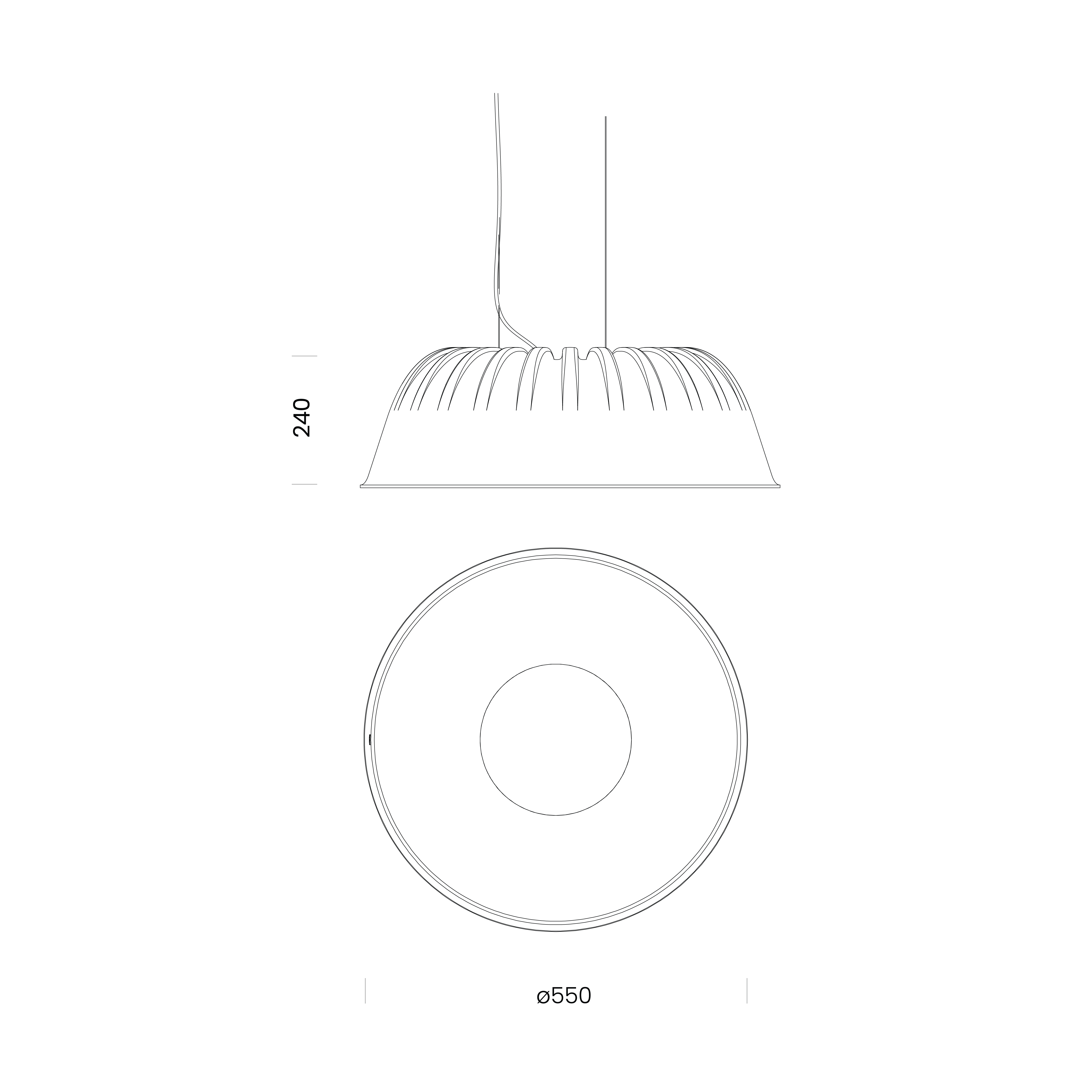 Sounds Like Light Echo Pendant dimensions