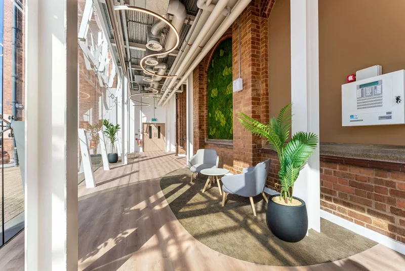 Tower Court Coventry A Reception Transformed with Flow Curved Lighting